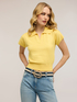Viscose blend knit polo image number 2