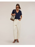 Blusa con escote en V y mangas de vuelo image number 2
