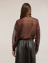 Chiffonbluse mit Paillettentasche image number 1