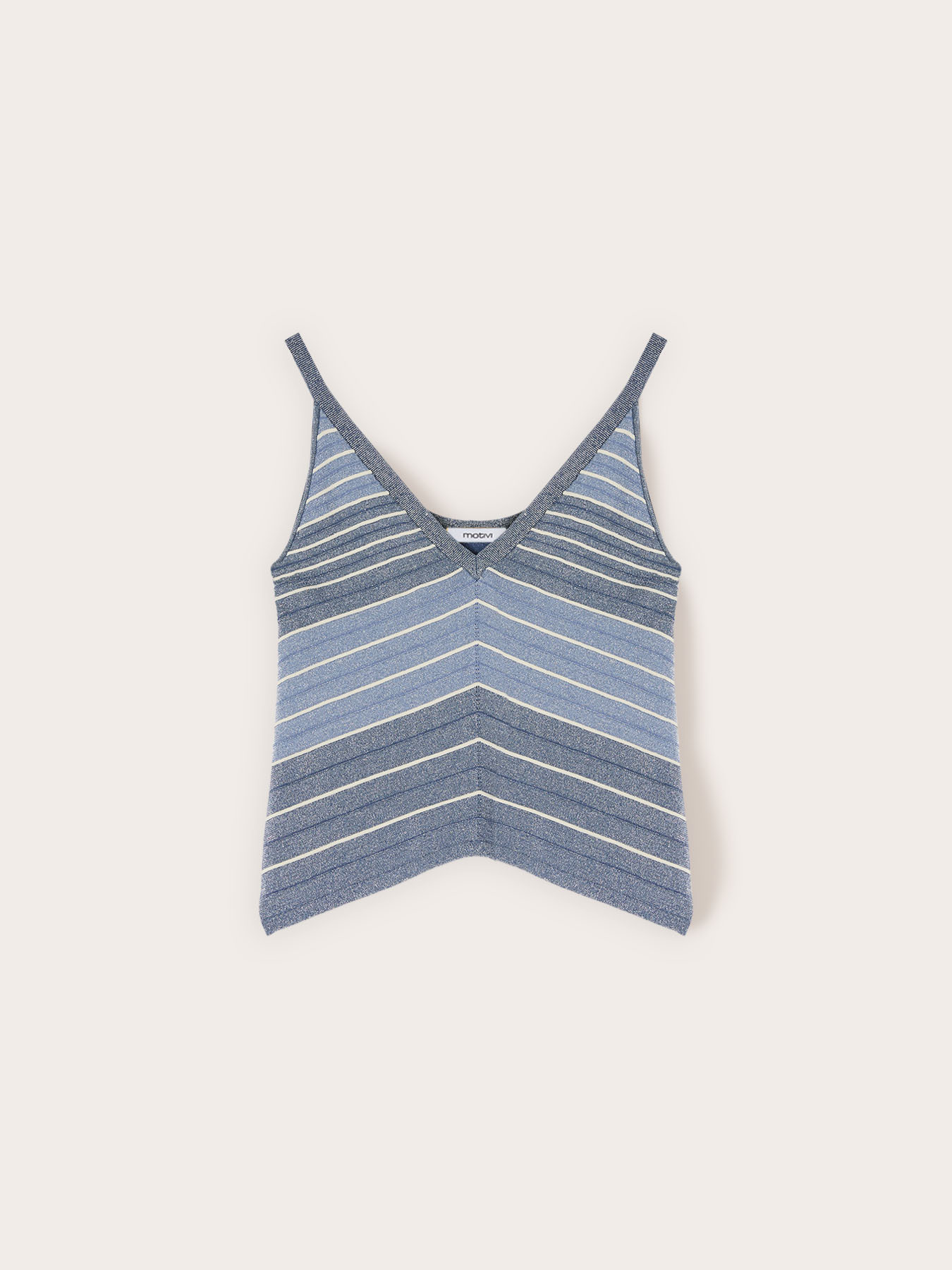 Gestreiftes Stricktop aus Lurex-Mischung image number 4
