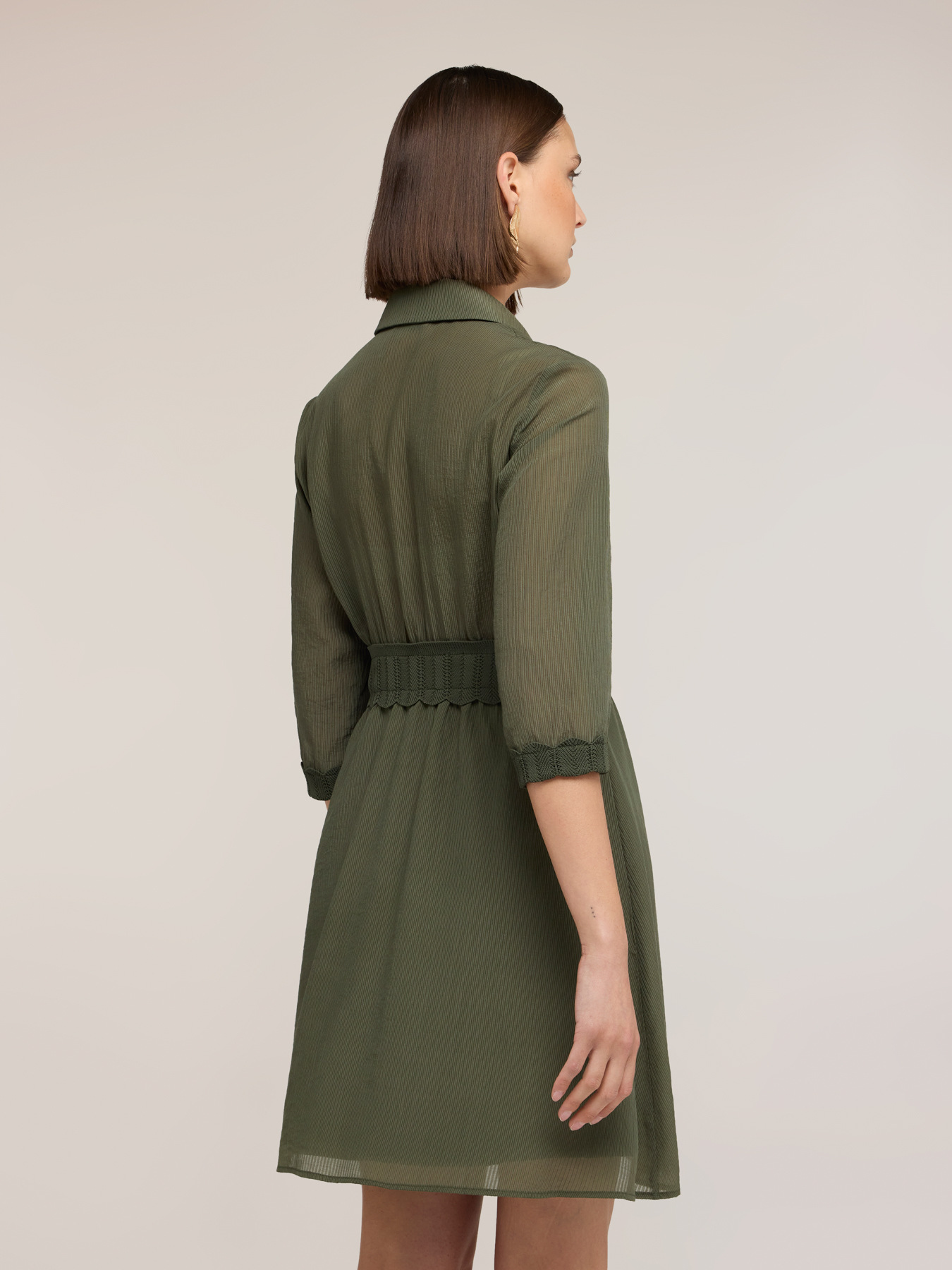 Hemdblusenkleid aus Creponne-Lyocell-Mix image number 1