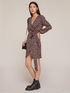 Floral patterned wraparound dress image number 0