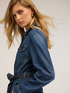 Rochie tip cămașă din denim amestecat cu tencel image number 3
