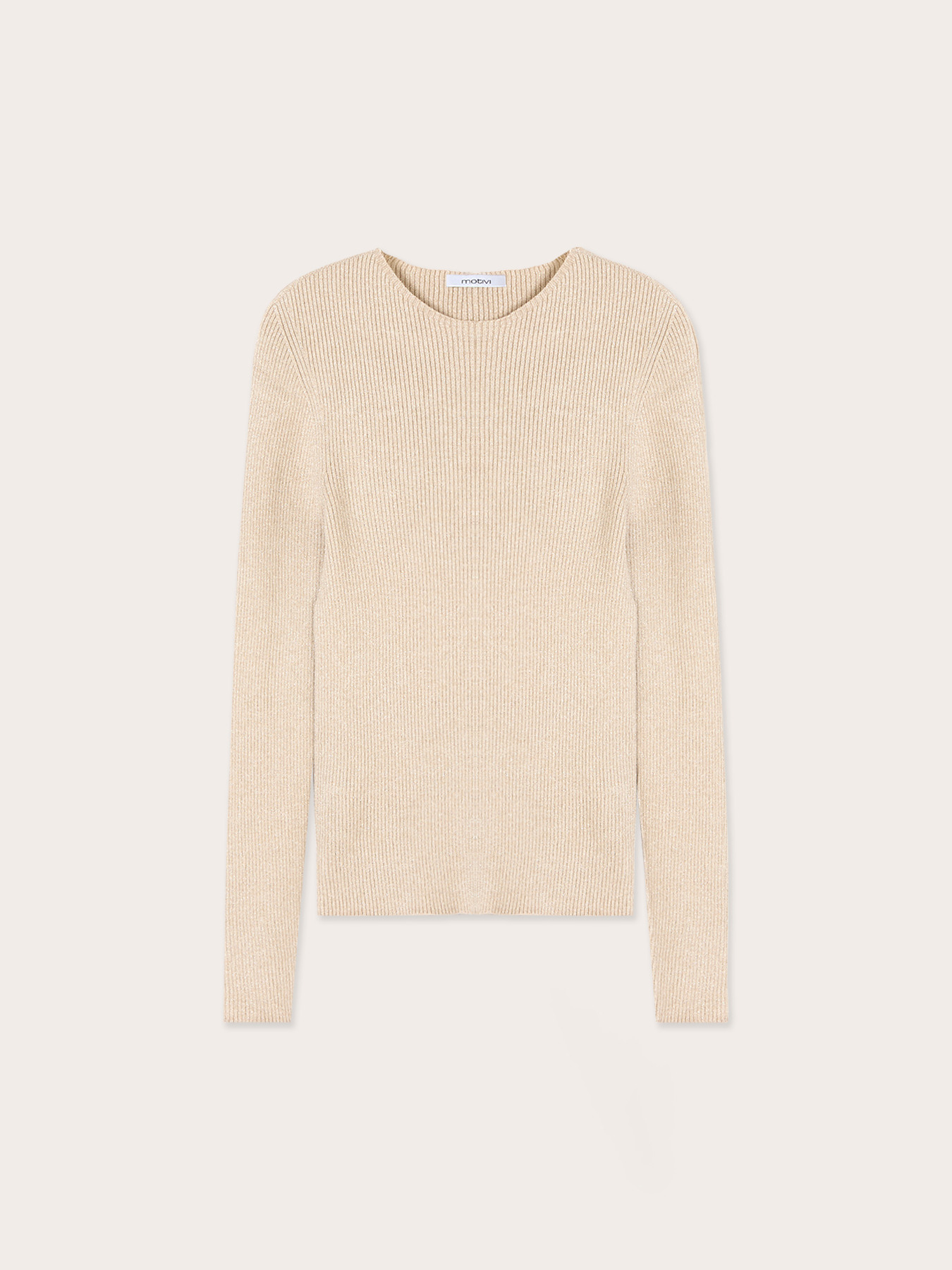 Ribbed fine lurex knitwear image number 4