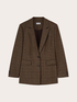 Karierter Blazer aus garngef&auml;rbtem Stoff image number 4