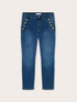 Jeans skinny con motivo bottoni image number 4