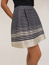 Striped pleated skirt image number 3