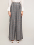 Glen plaid pattern palazzo trousers image number 0