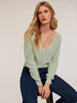 Cotton V-neck pullover image number 0