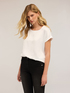 Two-material T-shirt image number 0
