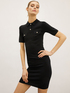 Rochie din tricot cu guler polo image number 2