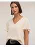V-neck blouse with flared sleeves image number 3