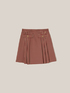 Short jacquard pleated skirt image number 3