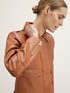 Boxy jacket in coated fabric image number 2