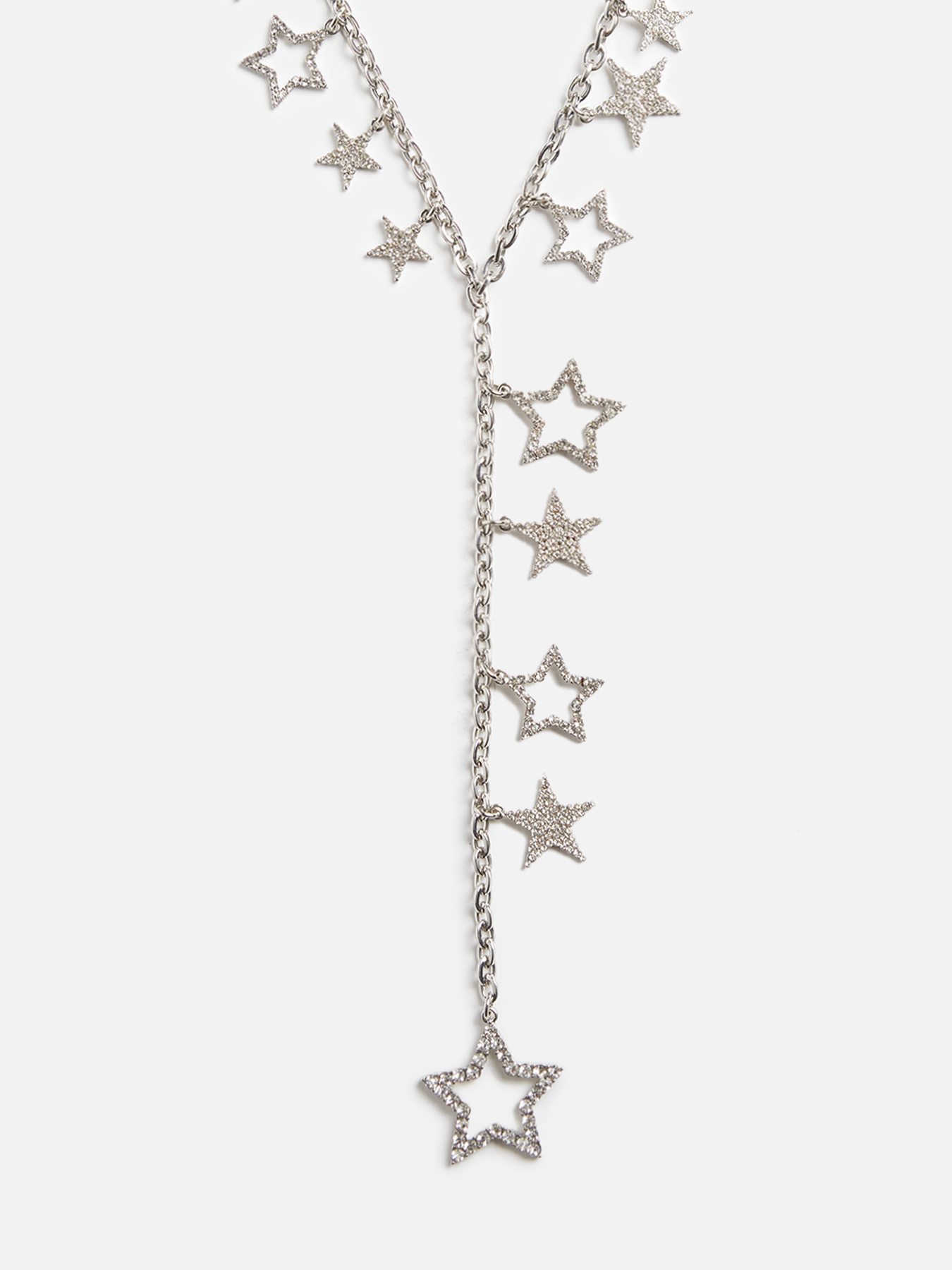 Lange Halskette mit sternförmigen Anhängern image number 0