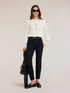 Viscose sweater with satin sleeves image number 2