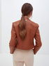 Faux leather jacket with cut-out feature image number 2