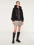 Short trapeze coat with inner down image number 0