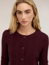 Cable-knit cardigan image number 3
