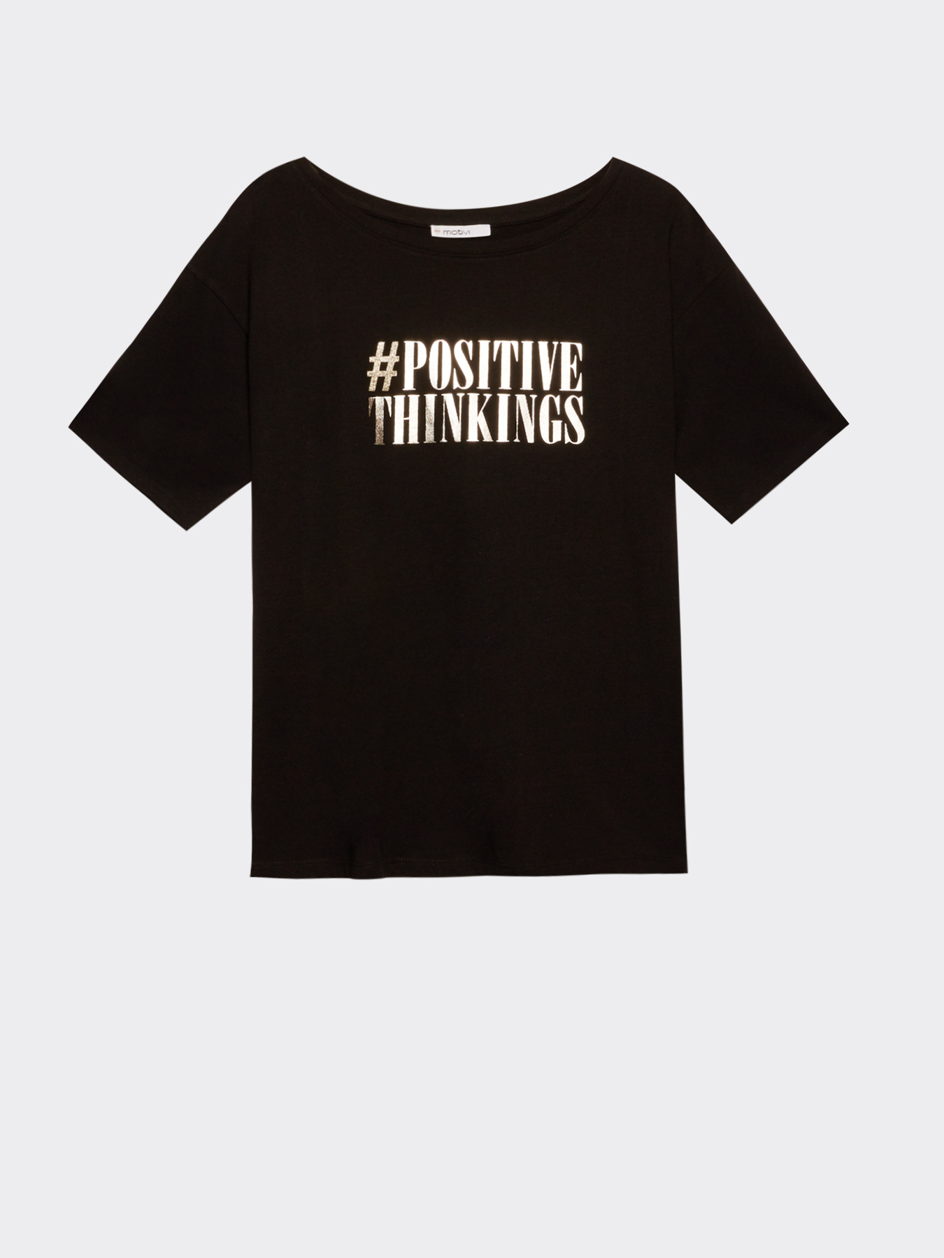 T-shirt with lettering print - Motivi.com - RO