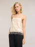 Tulle top with fringes image number 2