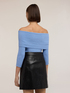 Pull c&ocirc;tel&eacute; off-shoulder en viscose image number 1