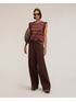Cotton voile blouse with print and ruffle image number 2