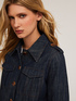 Short denim-effect jacket image number 2