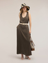 Oversized viscose satin dress image number 0
