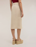 Midi pencil skirt in linen blend image number 1