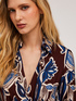 Vestito lungo in viscosa fantasia foulard image number 3