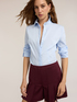 Poplin shirt with hidden buttons image number 3