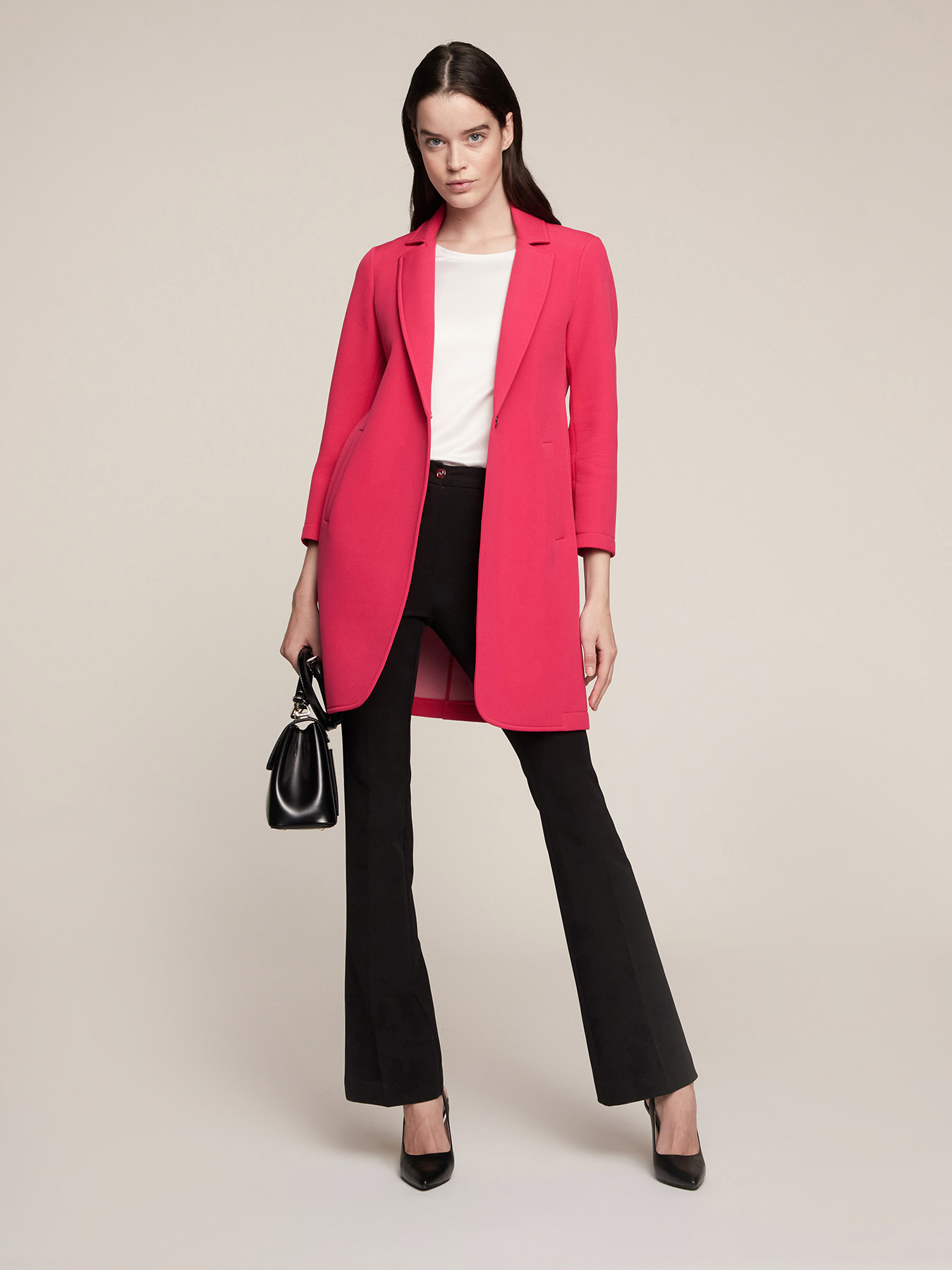 Cappotto sfoderato in neoprene image number 0