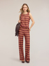 Chevron knit palazzo pants image number 0