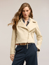 Biker jacket with hanging zip pulls image number 0