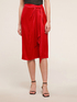 Gonna elegante in raso con torchon image number 0