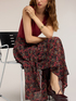 Printed georgette maxi skirt image number 3