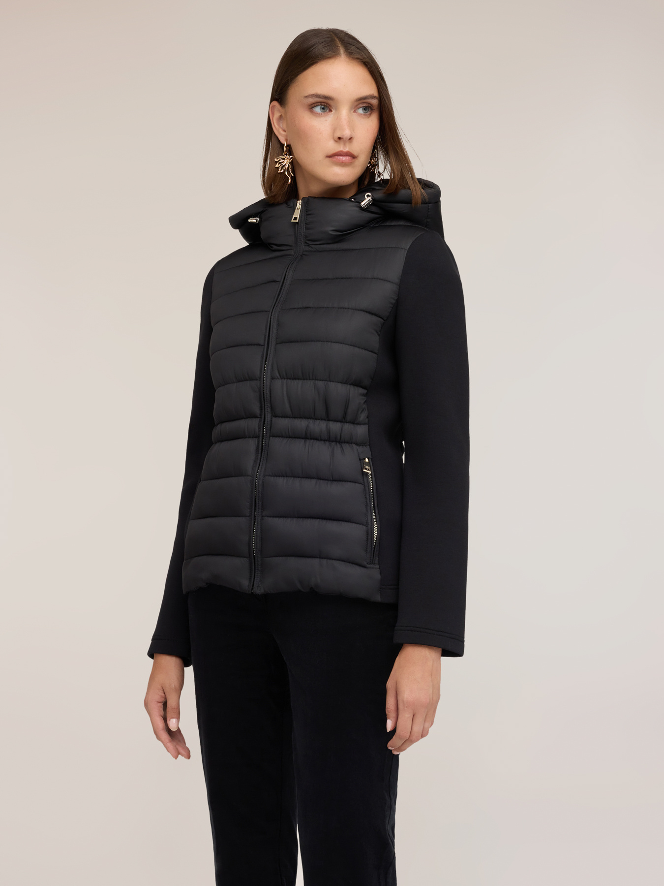 Lightweight hooded down jacket image number 0