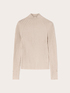 Ribbed turtleneck sweater in wool blend image number 4
