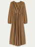 Robe longue lurex avec jupe plissée image number 3
