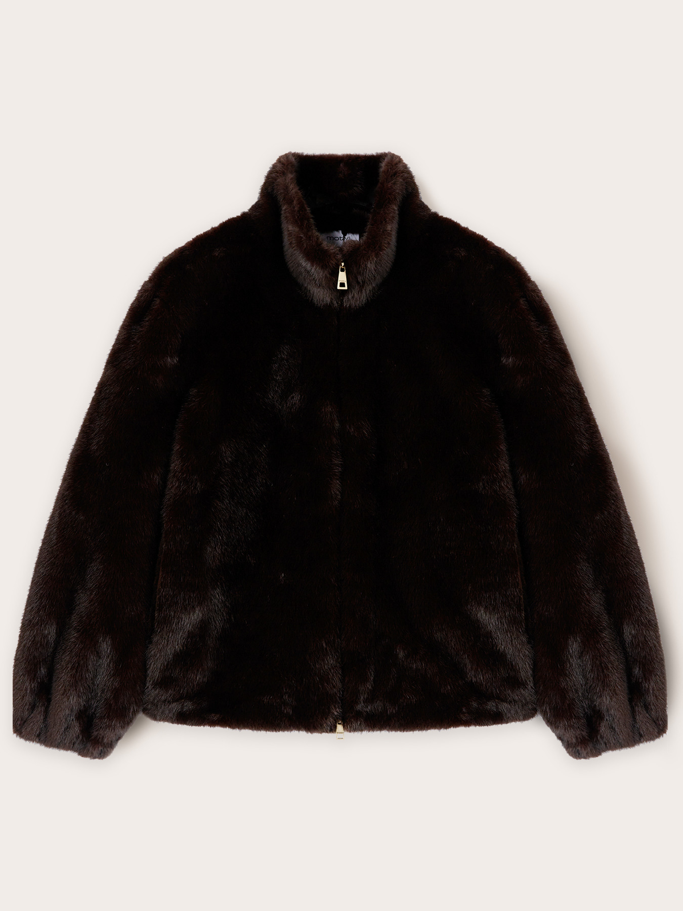 Short plush jacket image number 4