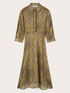 Hemdblusenkleid aus Satin mit Print image number 4