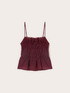 Viscose top with draping and boat neckline image number 4