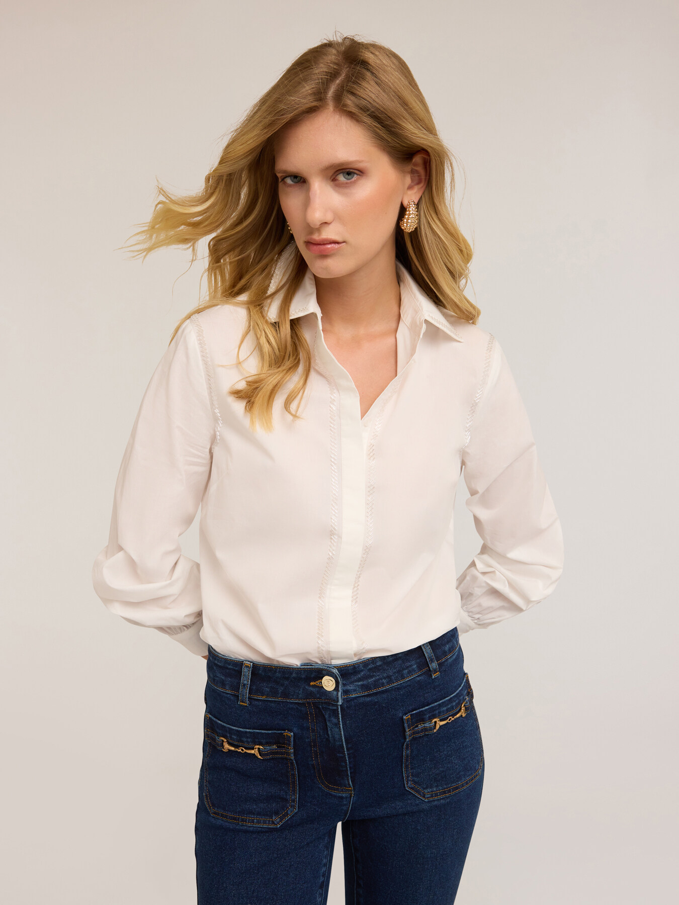 Camicia con ricami di canottiglie image number 3