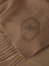 Sciarpa con frange e logo ricamato image number 2