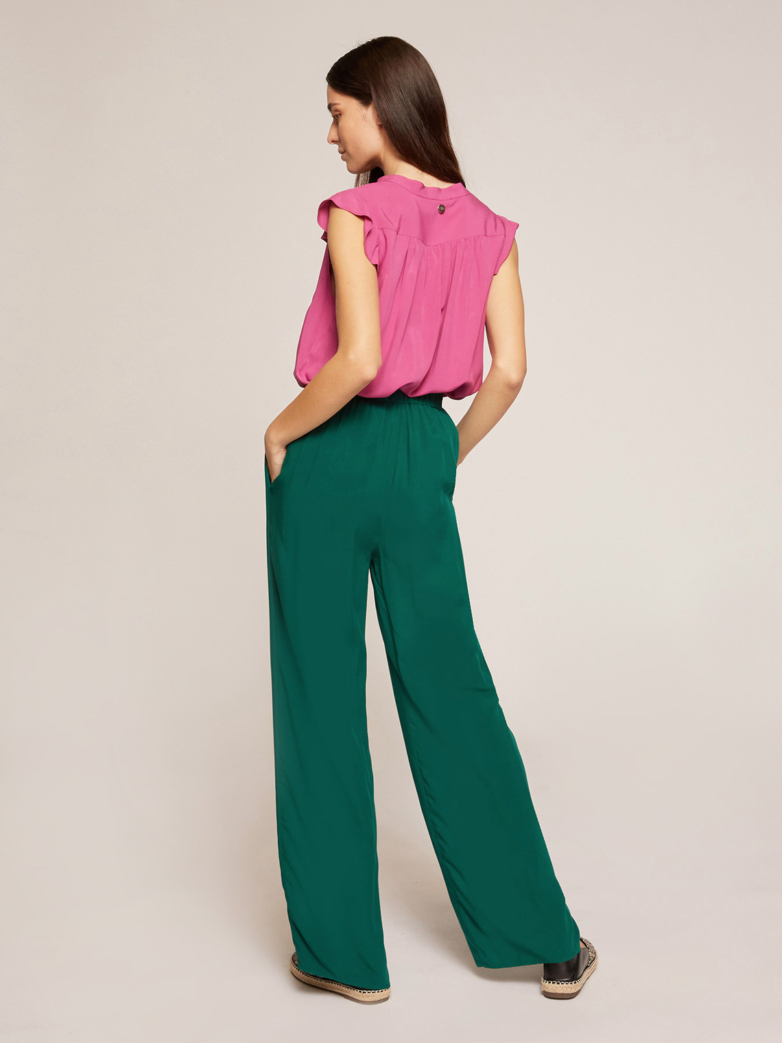 Pantaloni larghi fluidi - Motivi.com