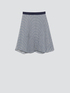 Chain printed pleated skirt image number 3