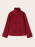 Double-breasted trench coat with high collar image number 4