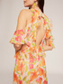 Floral patterned dress with flounces image number 2