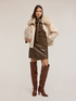 Mixed wool cloth coat with high collar image number 2